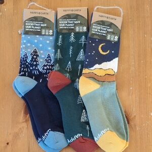 Happy Earth Organic Cotton Crew Socks Set